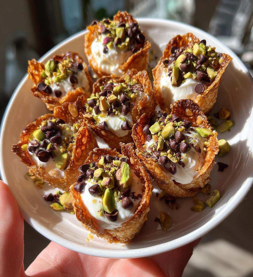 mini cannoli cups - detail 1
