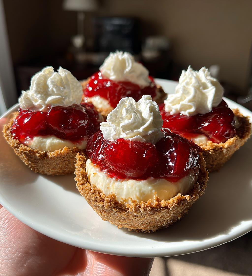 mini cherry cream cheese pies