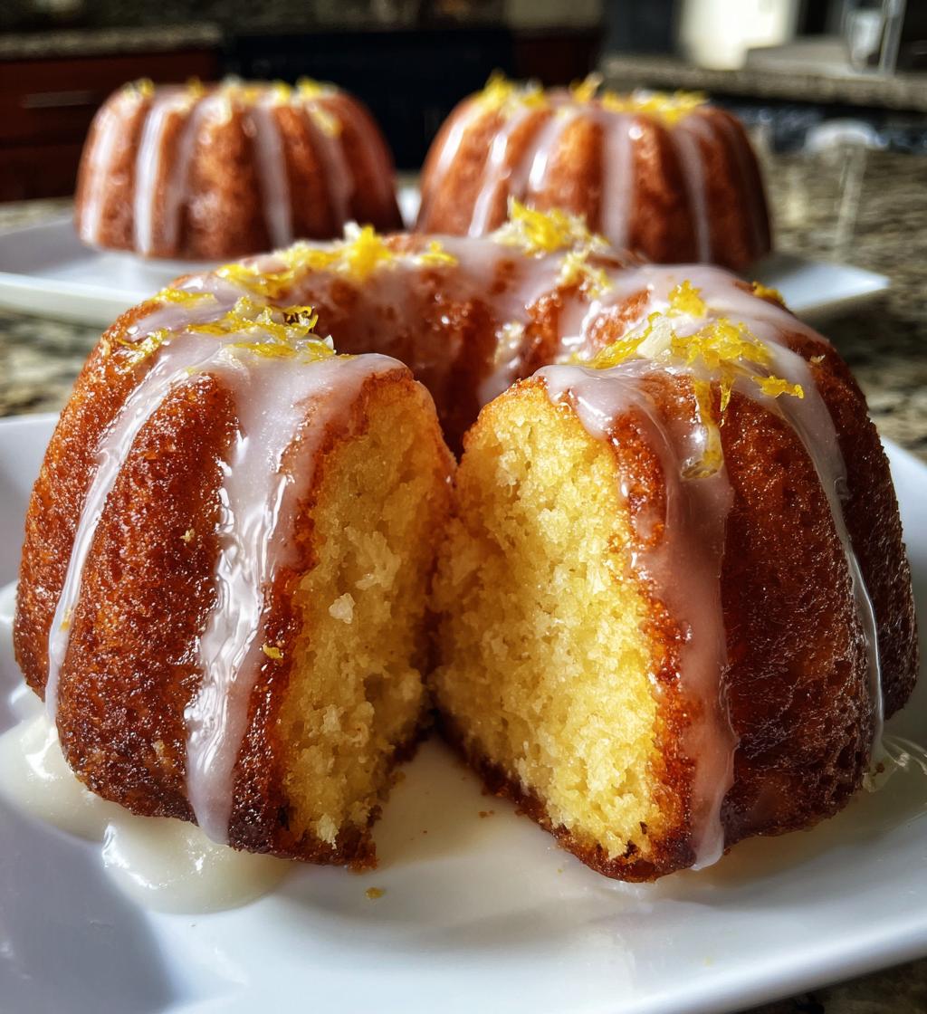 mini lemon bundt cakes recipe - detail 1