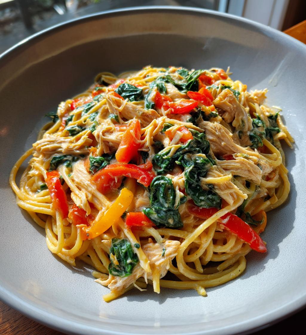 monterey chicken spaghetti - detail 1