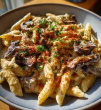 mushroom stroganoff pasta