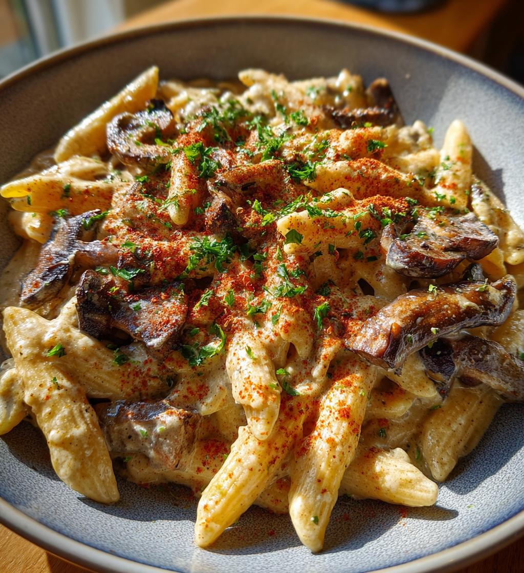mushroom stroganoff pasta