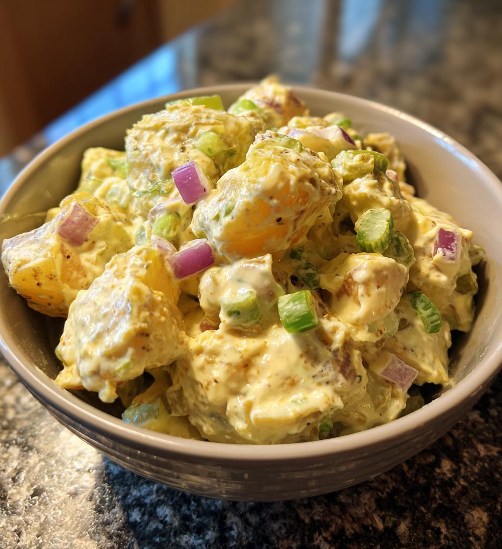 mustard potato salad - detail 1
