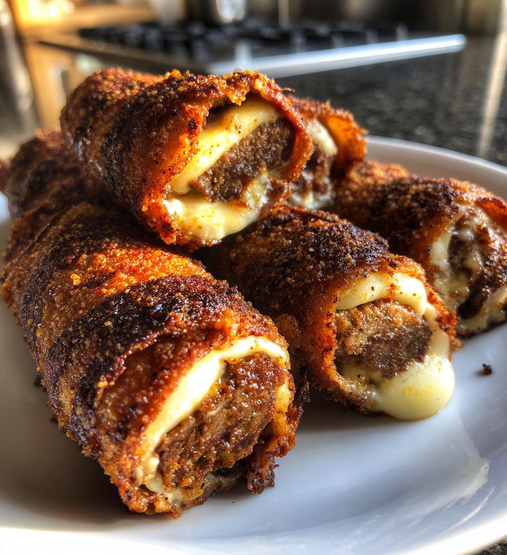 nashville hot beef wrapped mozzarella sticks - detail 1