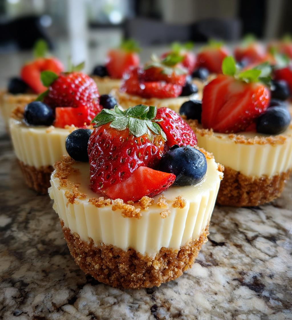 no bake mini cheesecakes