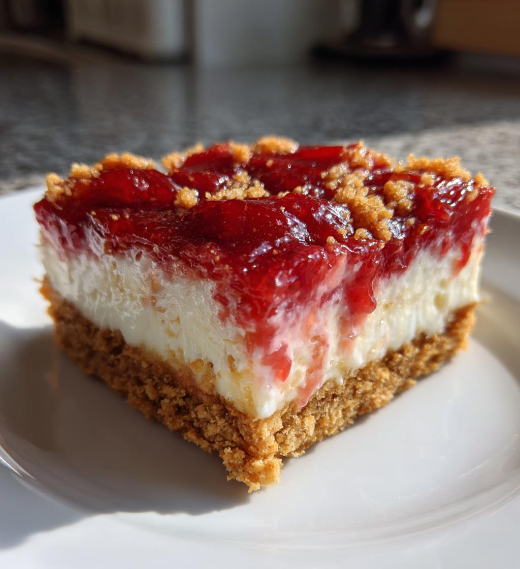 no bake rhubarb cheesecake squares