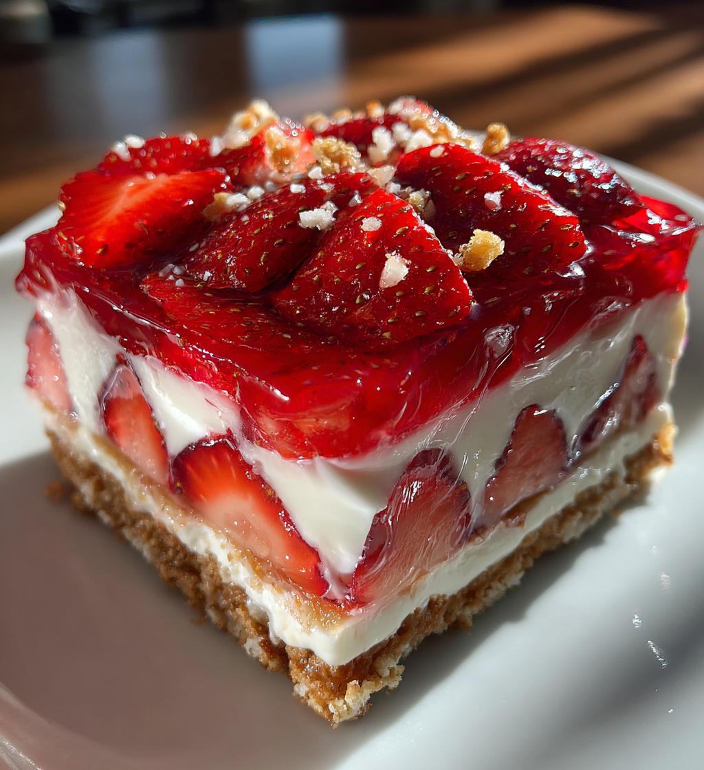 no bake strawberry jello lasagna recipe