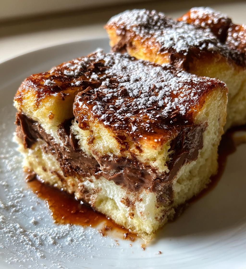 nutella french toast casserole - detail 1
