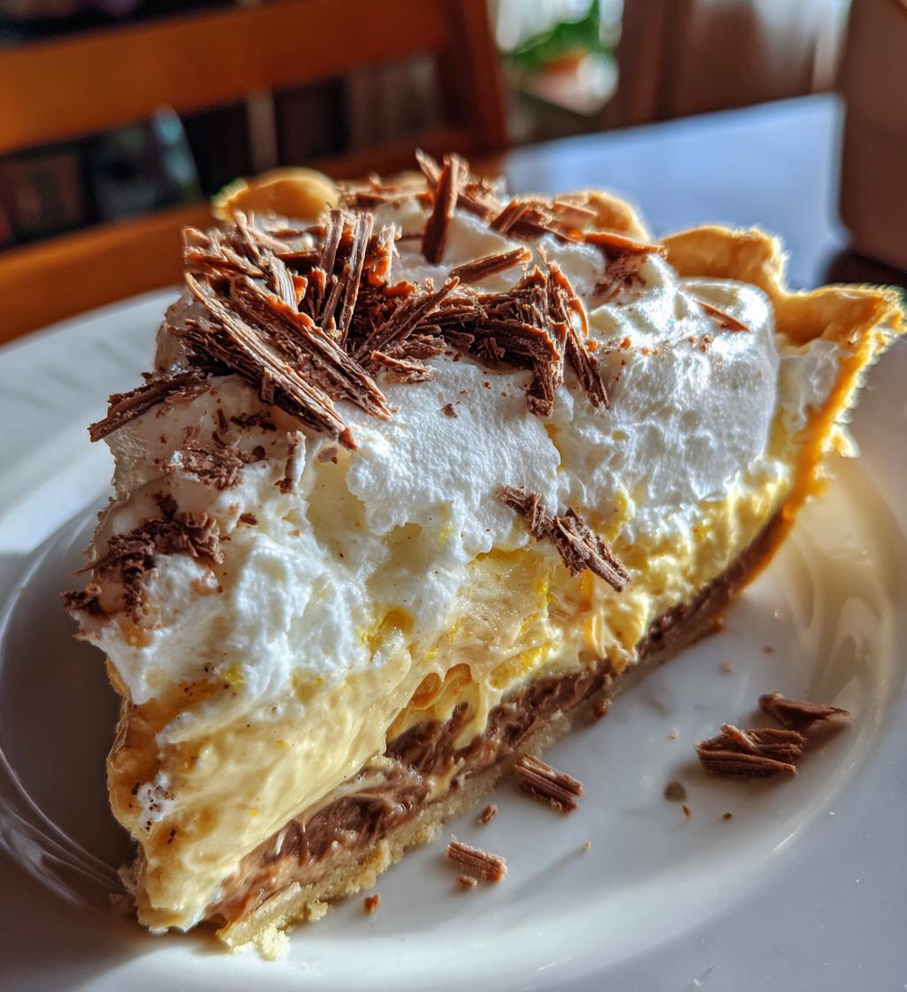 old fashioned amish peanut butter dream pie - detail 1