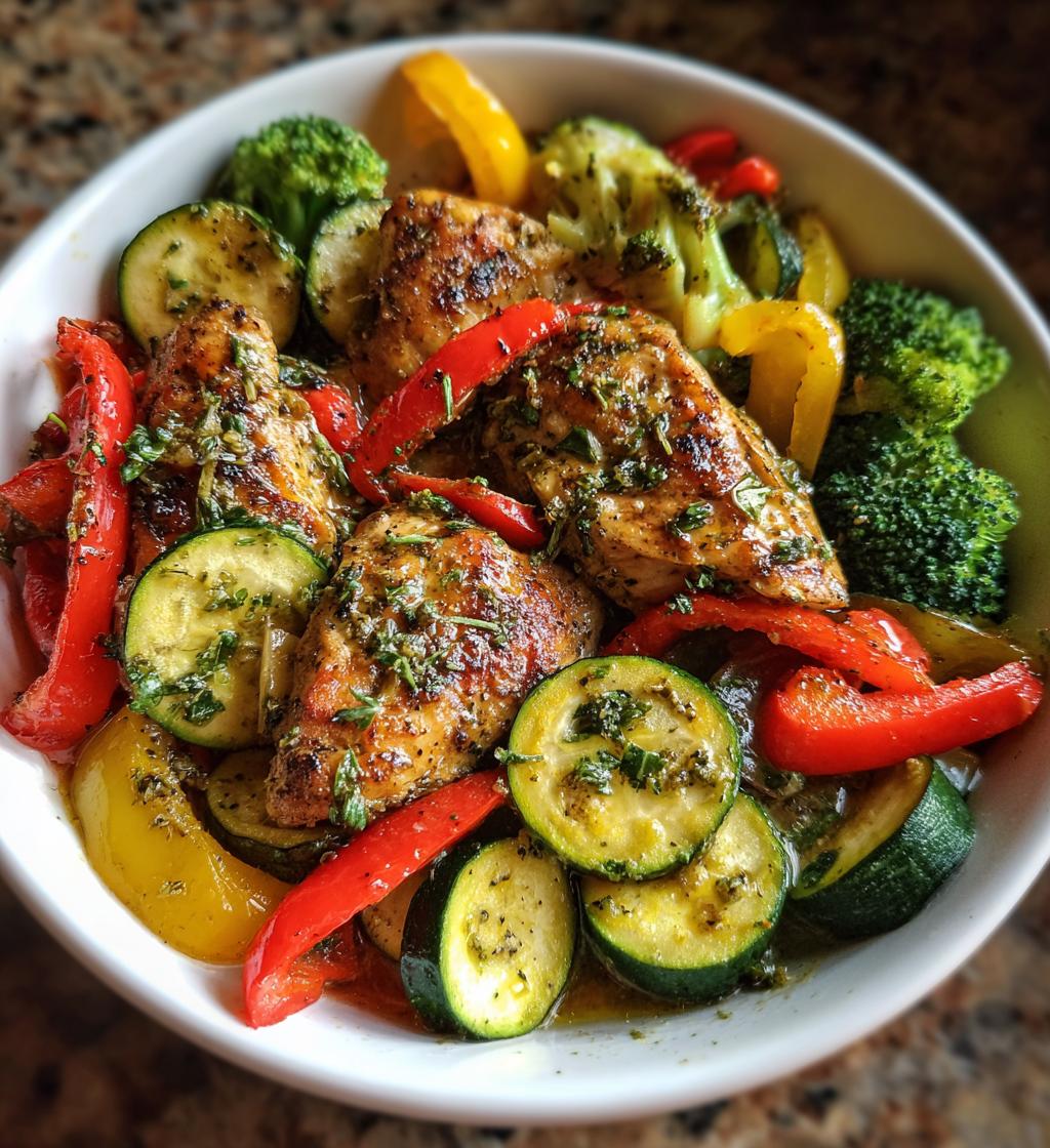 one pan 20 minute lemon herb chicken veggies