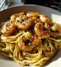 one pan lemon garlic shrimp pasta