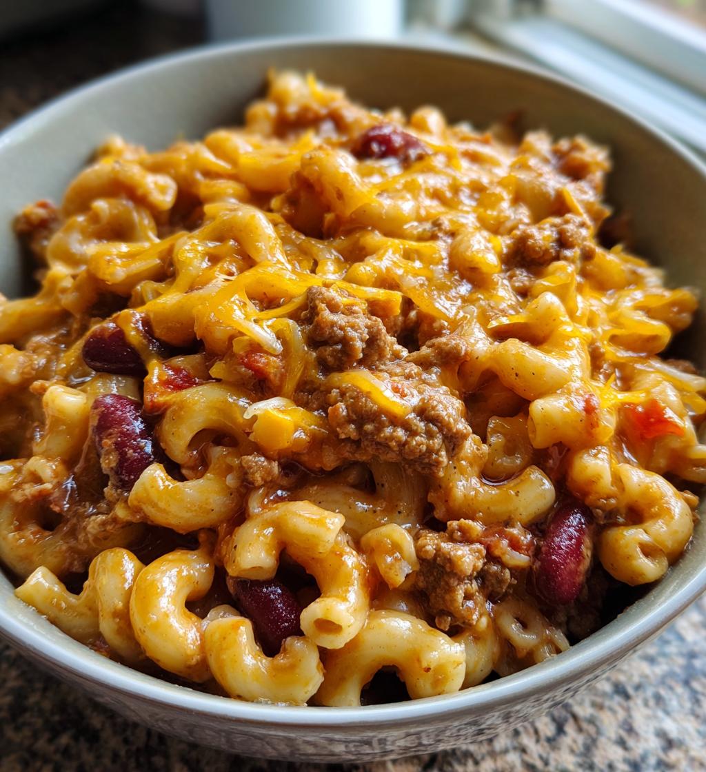 one pot chili mac and cheese