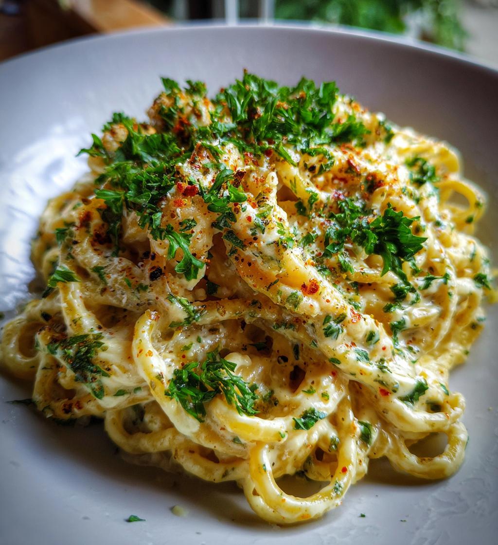 one pot creamy garlic pasta