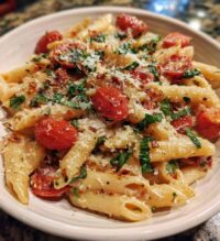 one pot creamy tomato basil pasta