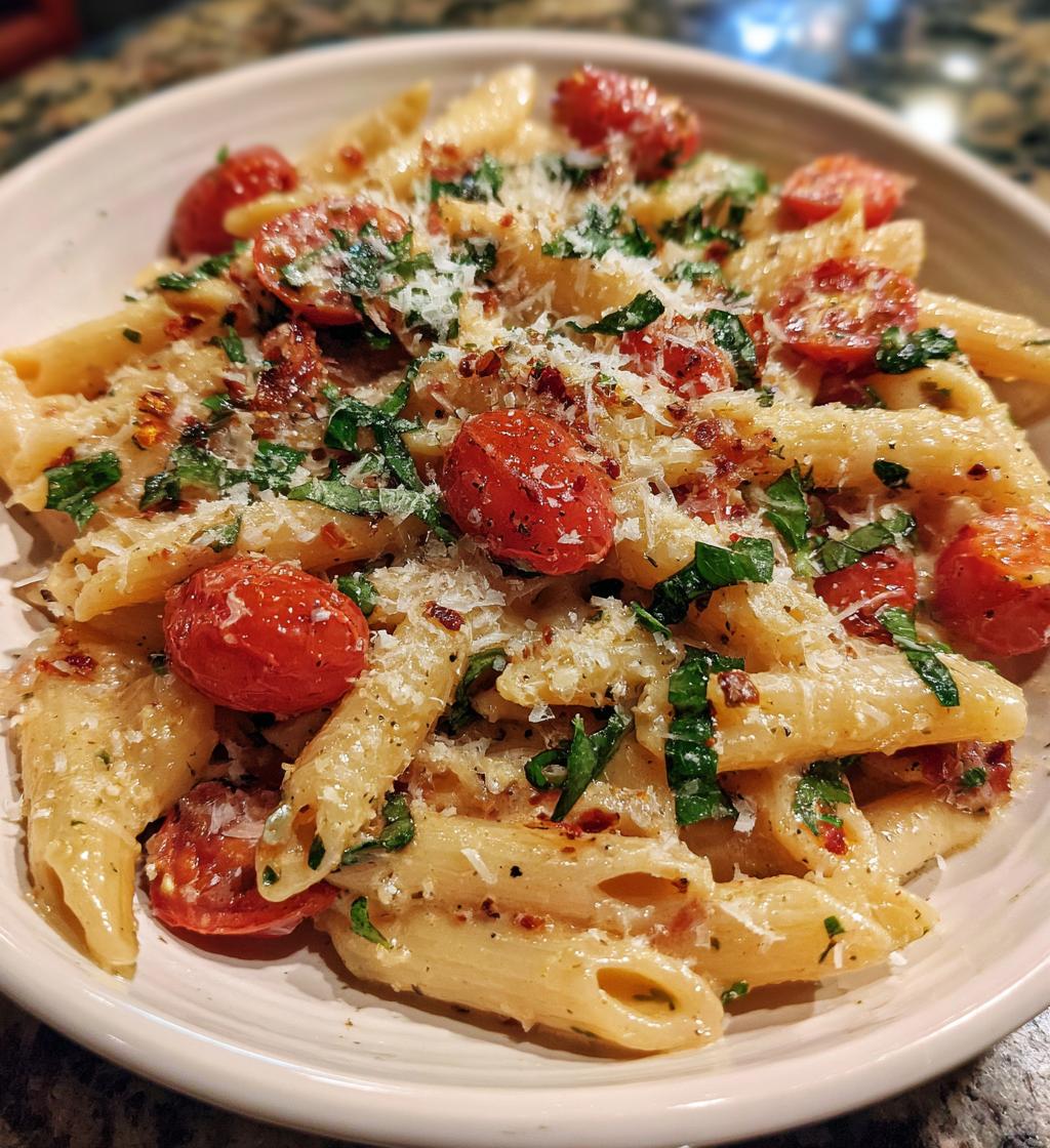 one pot creamy tomato basil pasta