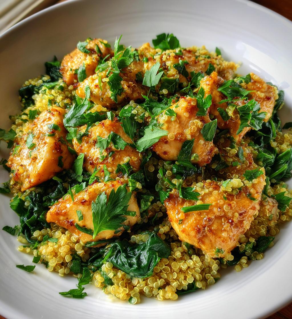 one pot garlic butter chicken and quinoa