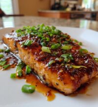 orange glazed salmon
