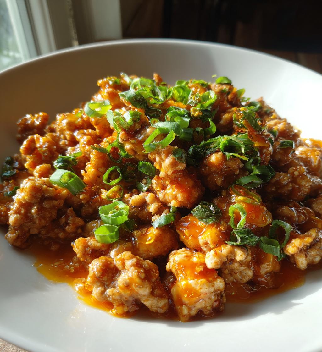 orange ground chicken