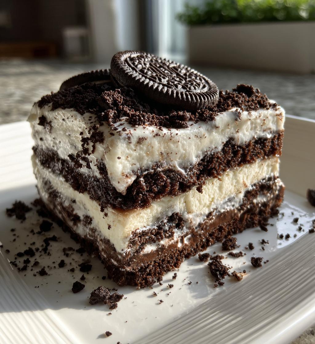 oreo icebox cake - detail 1