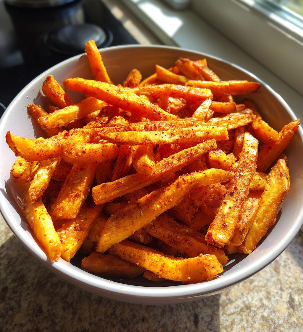 oven baked sweet potato fries - detail 1