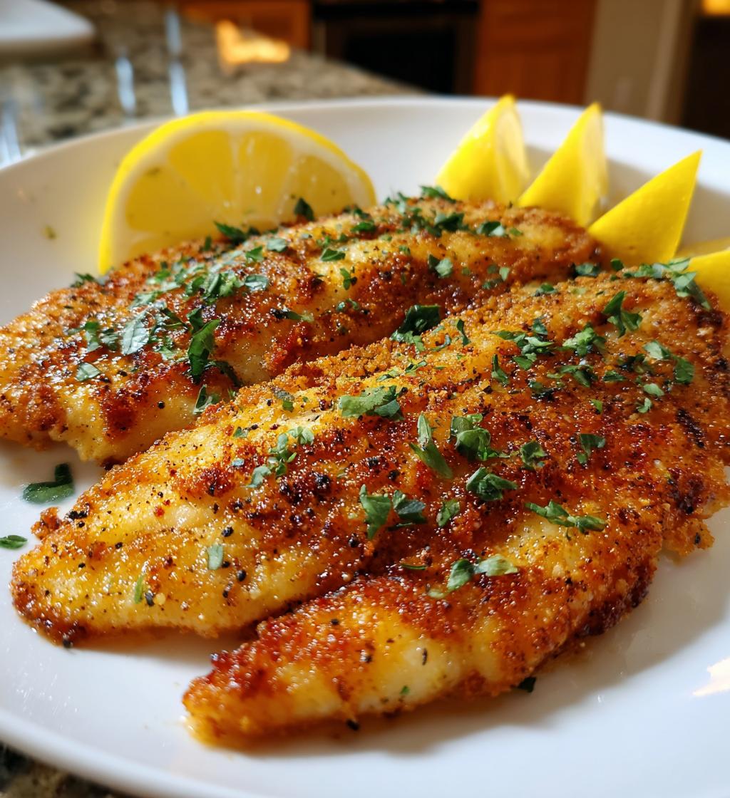pan fried tilapia - detail 1