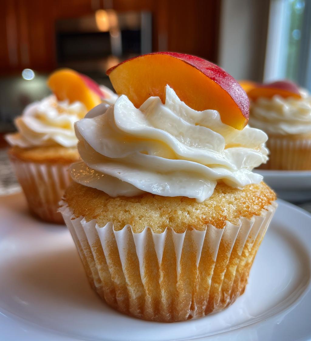 peach bellini cupcakes - detail 1