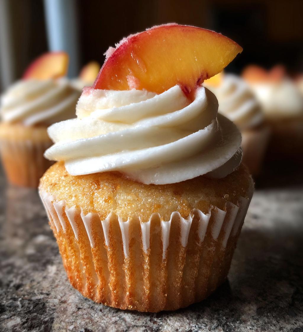 peach bellini cupcakes - detail 1