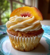 peach bellini cupcakes