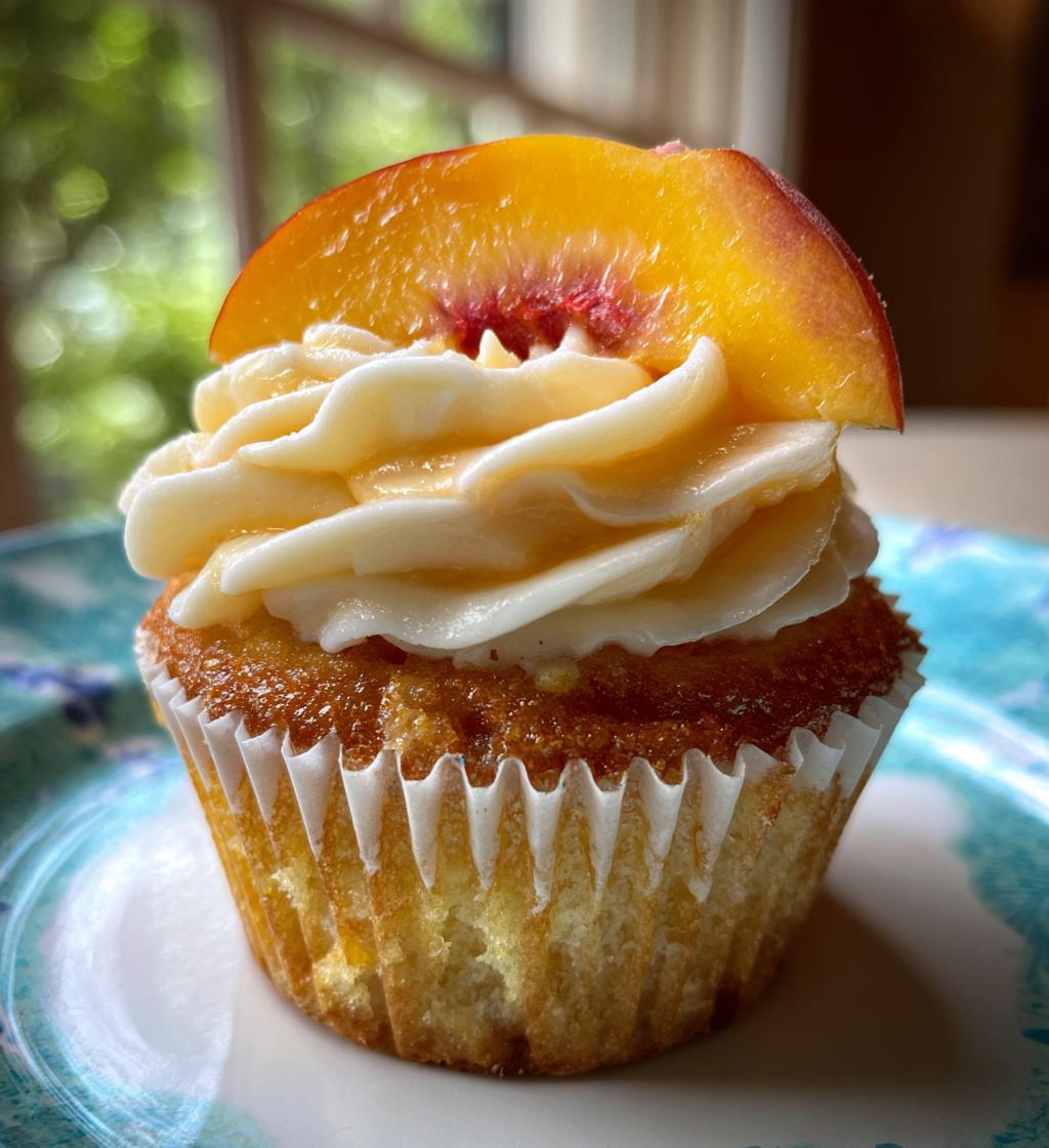 peach bellini cupcakes