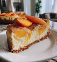 peach cobbler cheesecake