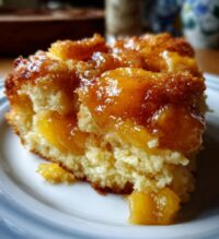 peach cobbler with canned peaches
