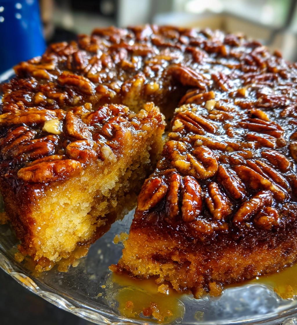 pecan upside down cake