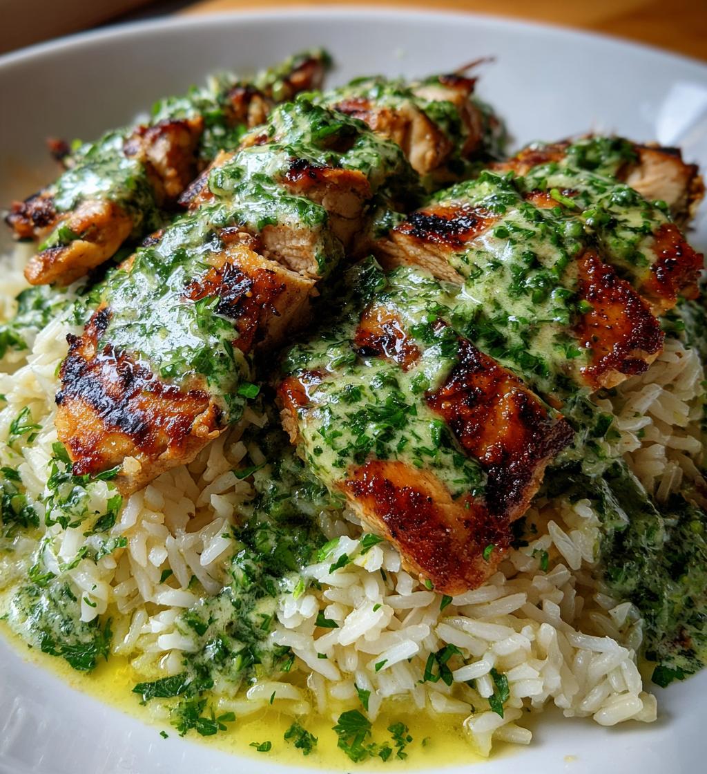 peruvian chicken rice green sauce