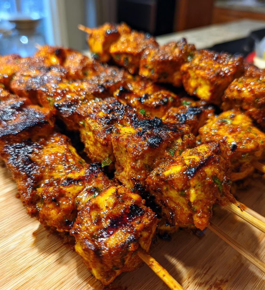 peruvian grilled chicken skewers - detail 1