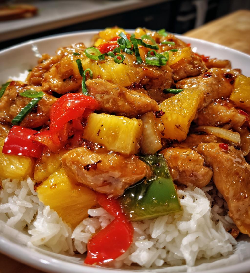 pineapple chicken and rice a sweet and savory delight