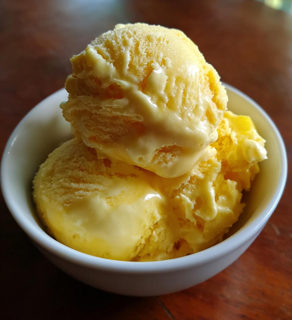 pineapple ice cream - detail 1