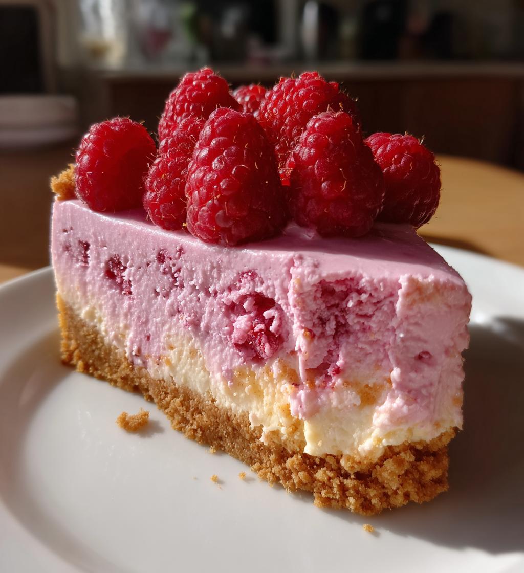 pink velvet raspberry cheesecake - detail 1