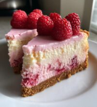 pink velvet raspberry cheesecake