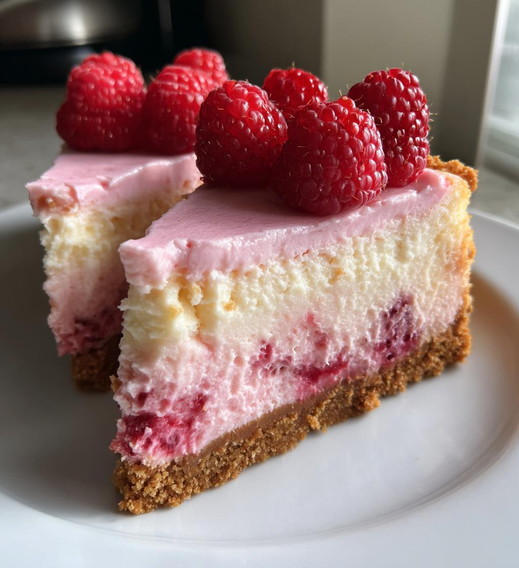 pink velvet raspberry cheesecake