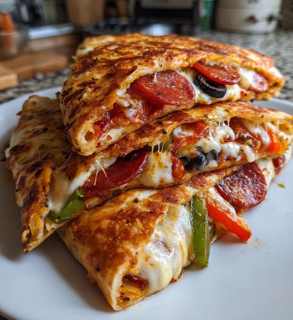 pizza quesadillas - detail 1