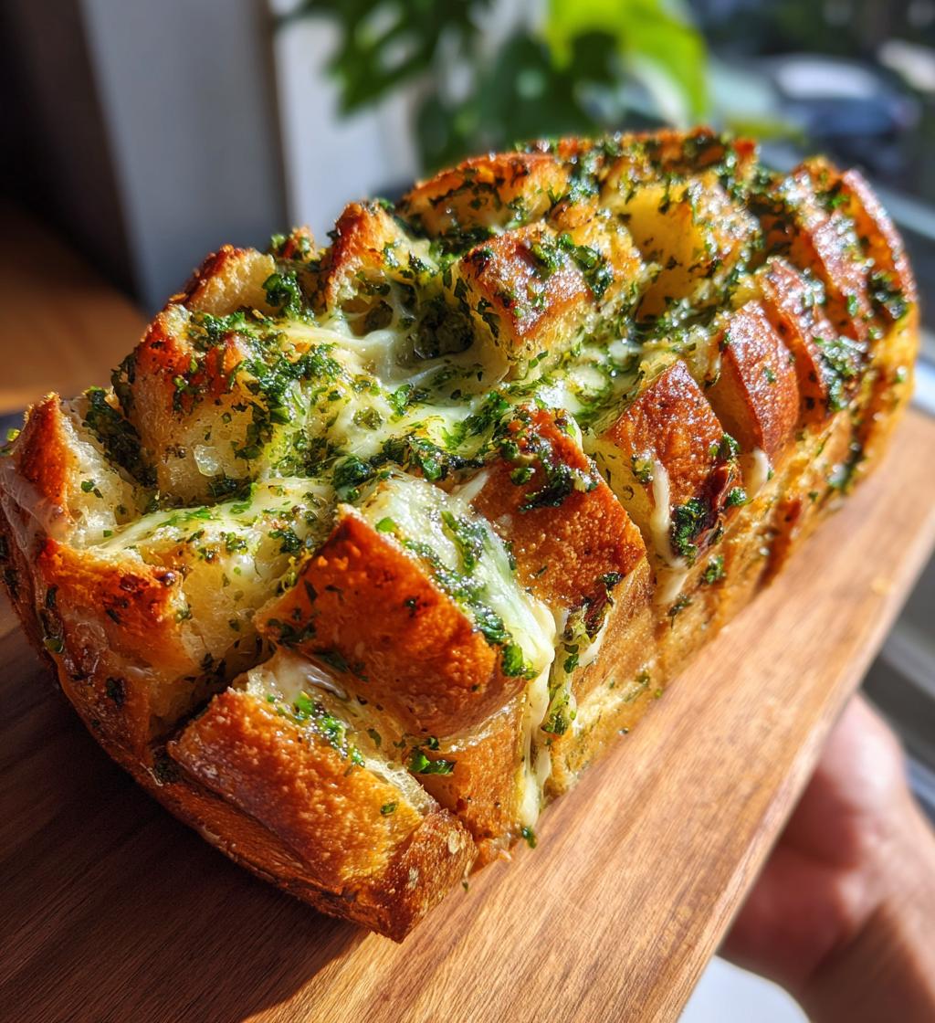 pull apart garlic bread