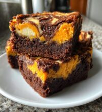 pumpkin cheesecake swirl brownies