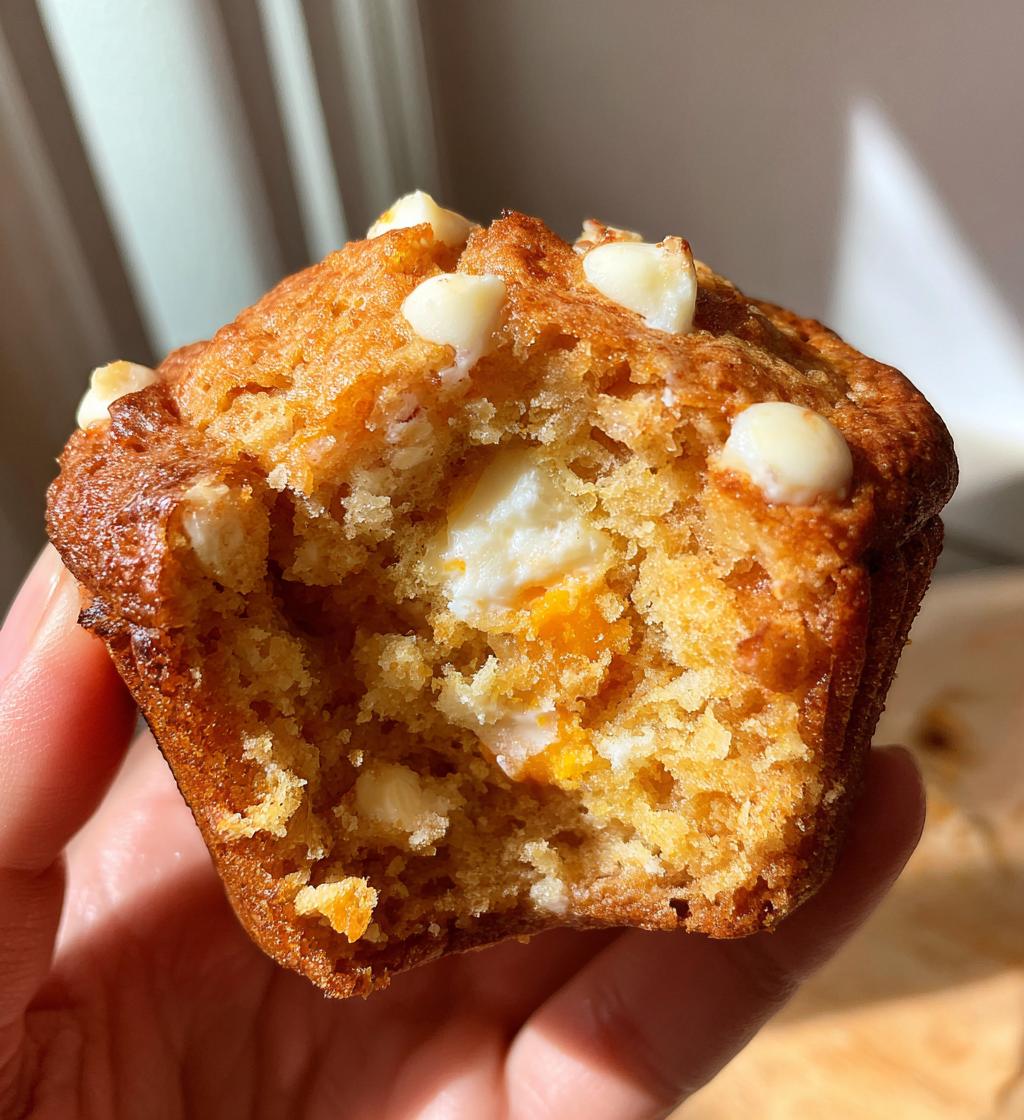 pumpkin white chocolate chip muffins