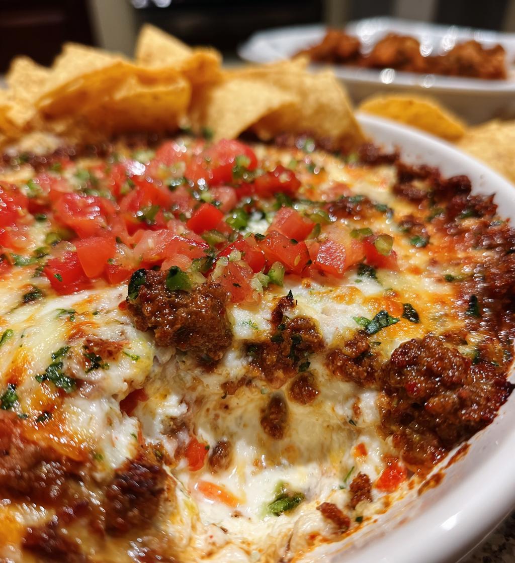 queso blanco dip with chorizo - detail 1