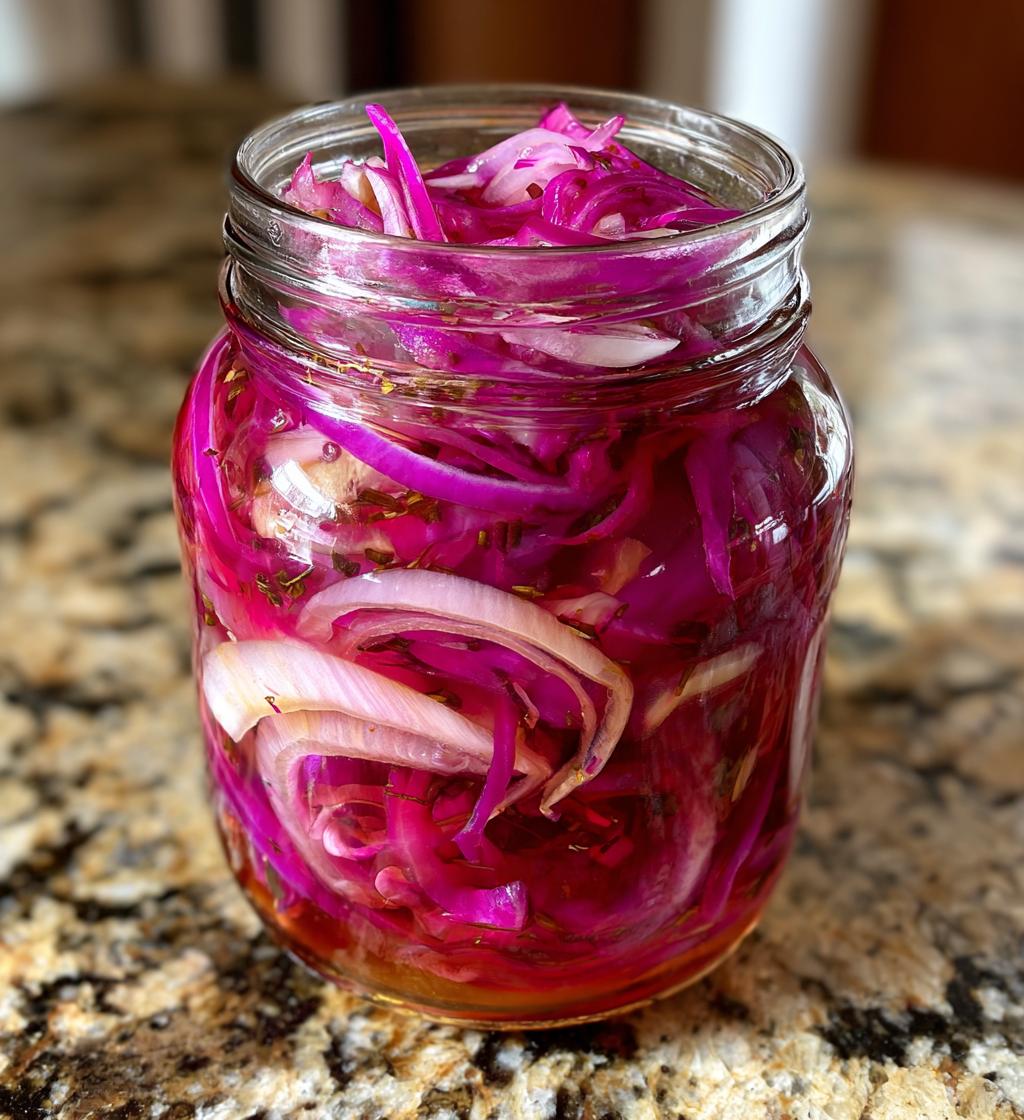 quick pickled red onions