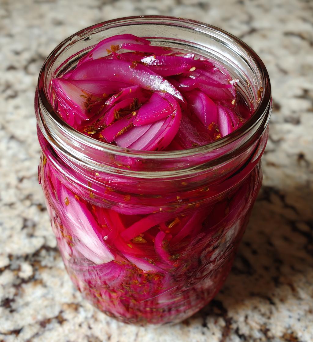 quick pickled red onions