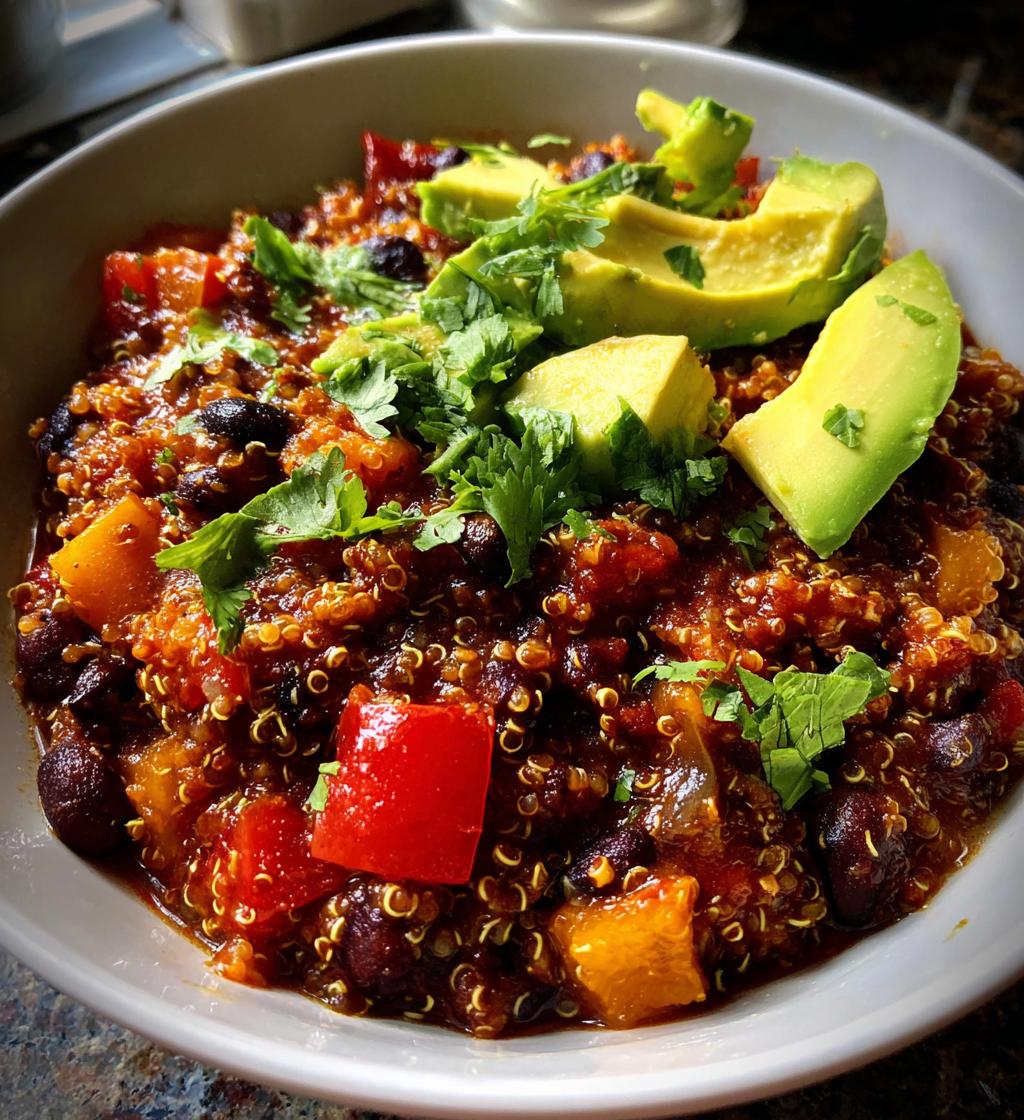quinoa and black bean chili