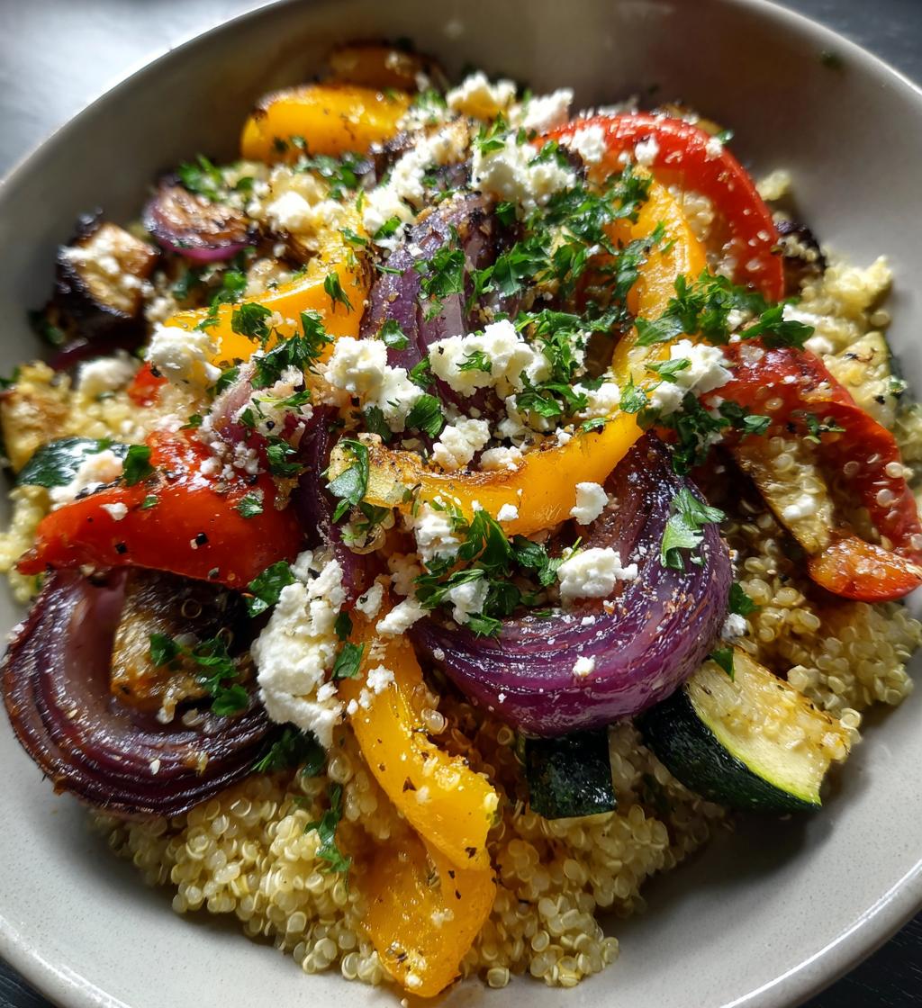 quinoa salad with roasted vegetables - detail 1