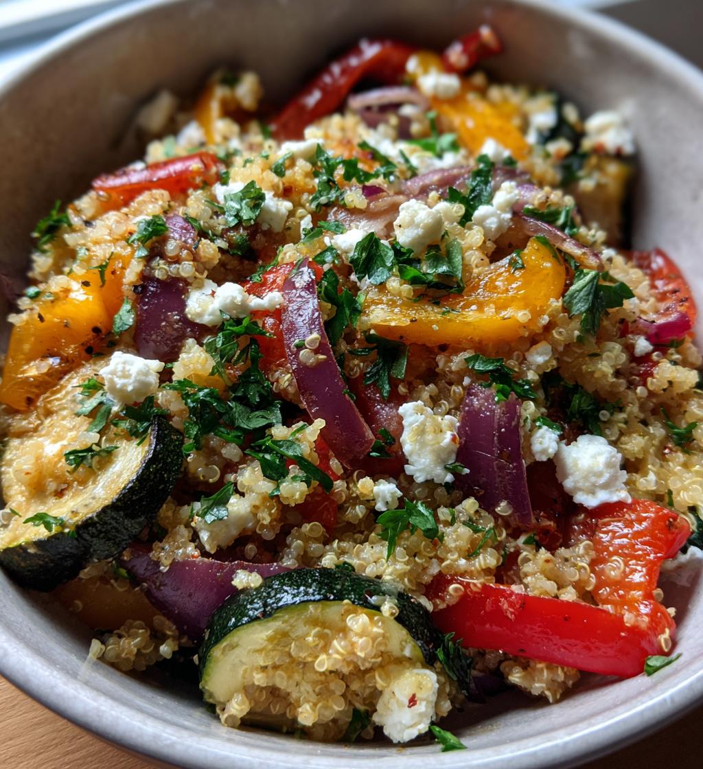 quinoa salad with roasted vegetables