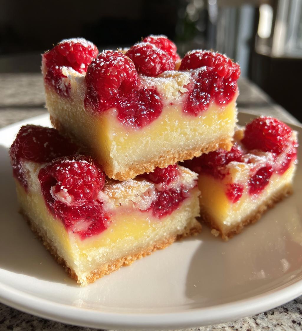 raspberry lemon bars - detail 1